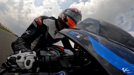 Experience an onboard lap at India's Buddh International Circuit in MotoGP.